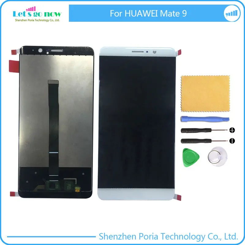 

New LCD Display Touch Screen Digitizer Panel Assembly Replacement Parts For Huawei Mate 9 With Tools