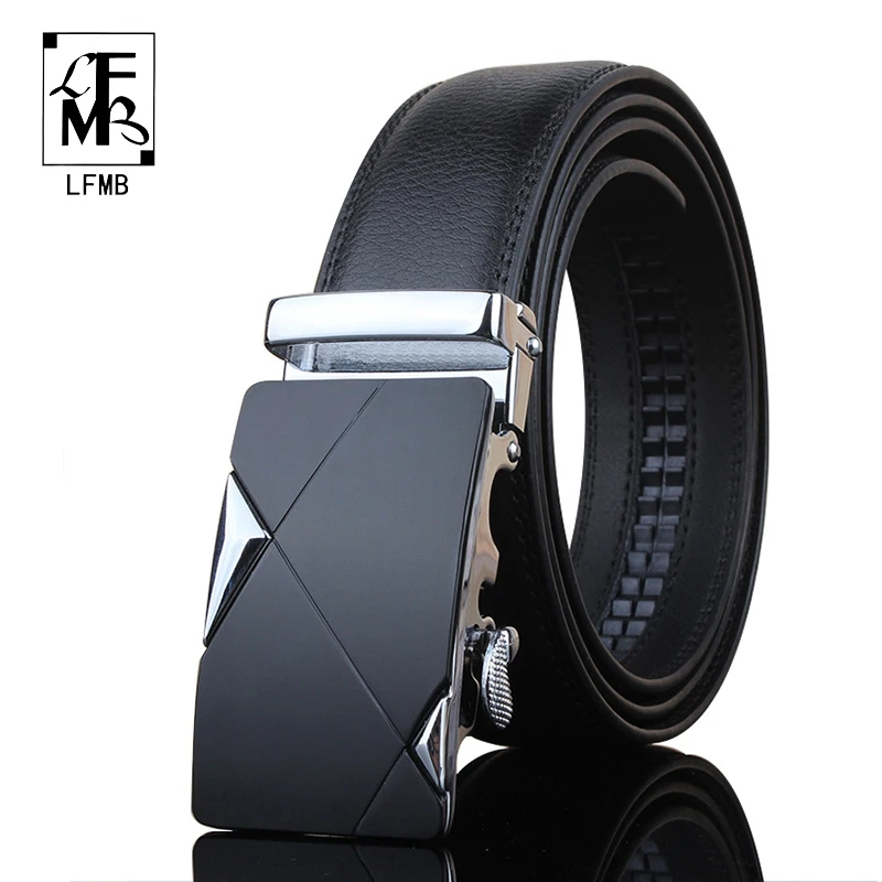 

[LFMB] 2016 utomatic buckle belts Luxury automatically cowhide men belt black belts for men