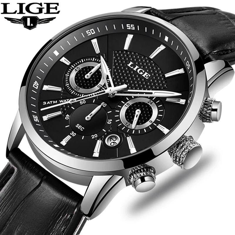 

LIGE2019 New Sports Watches Men Luxury Brand Army Military Men Watches Clock Male Quartz Watch Relogio Masculino horloges mannen