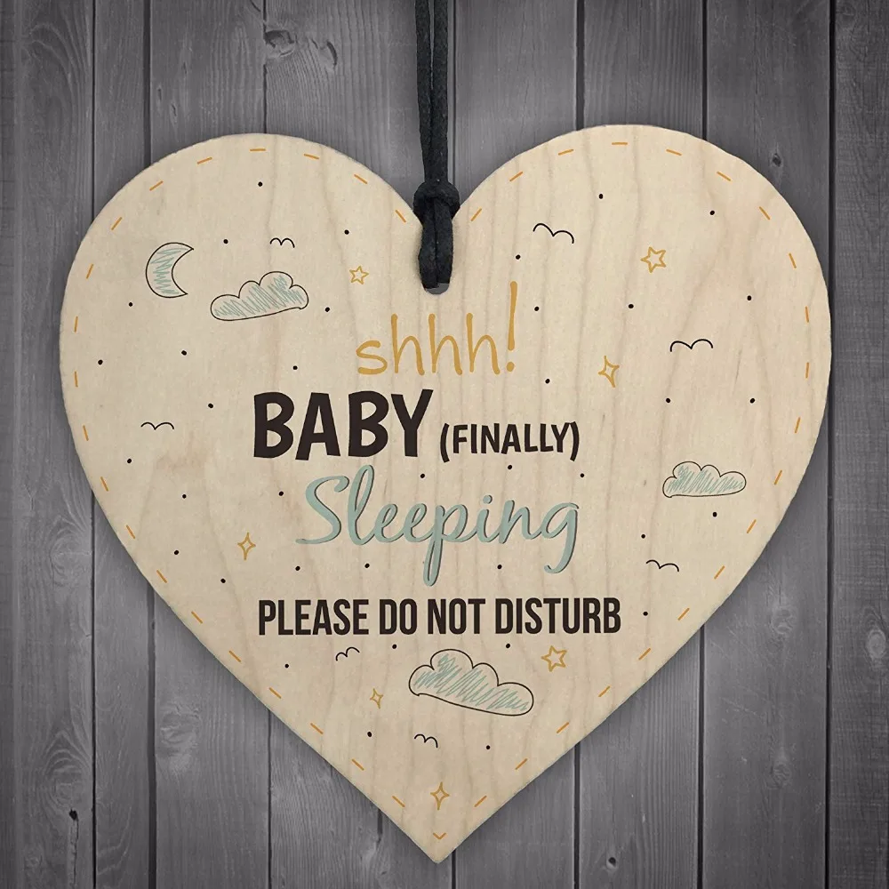 5-Meijiafei-Baby-Sleeping-Hanging-Heart-Baby-Son-Daughter-Bedroom-Plaque-Do-Not-Disturb-Door-Sign-New