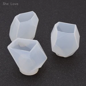 Она любит Свадебные свечи DIY силиконовая форма для ручной работы мыло многоугольные Формы Ремесло Искусство DIY формы для изготовления свечей - изображение
