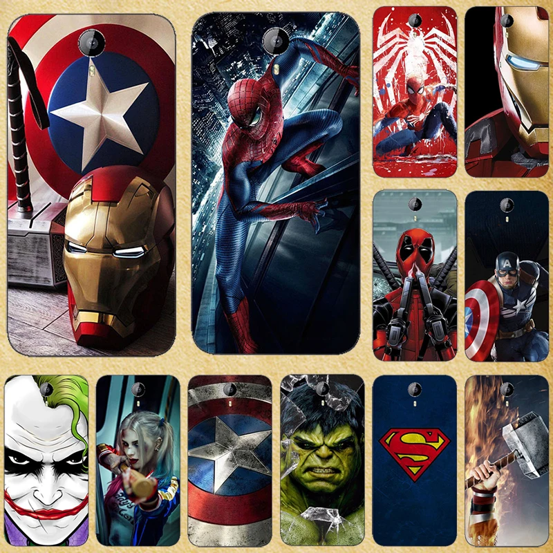 

Super Hero Phone Case Cover For Homtom HT3 HT 3 Soft Silicone Back Cover For Homtom HT3 Pro Painting bags