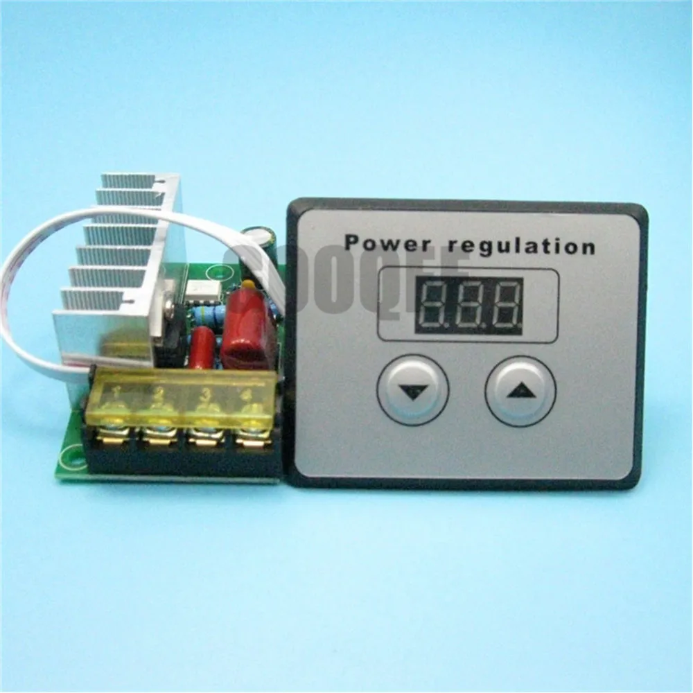 

4000W CNC Thyristor Ultra-high Power Electronic Digital Regulator, Dimming, Speed control, Thermostat + Display
