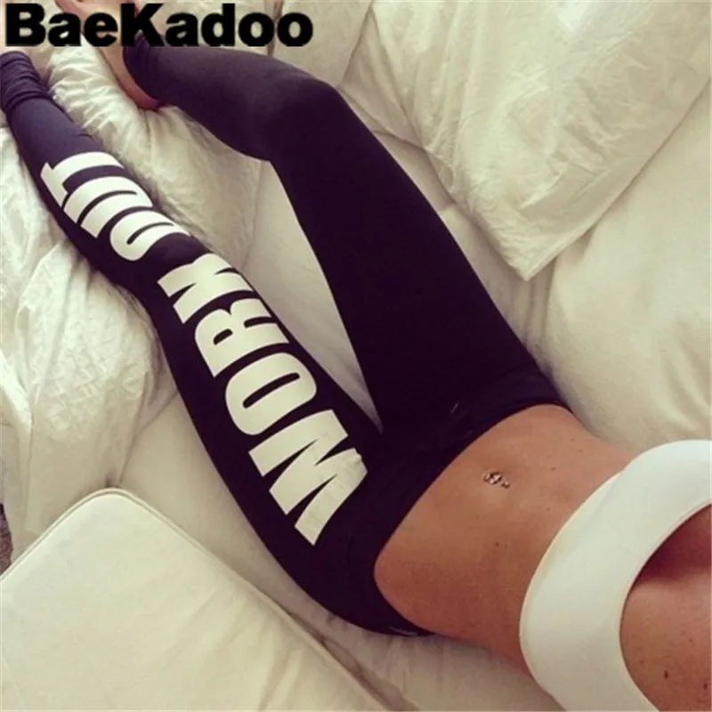 

BAEKADOO New Work Out Leggings Fitness Harajuku Gun Printed Leggins