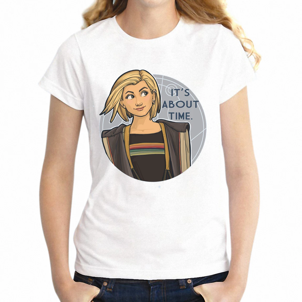 

Women's T Shirt First Women Doctor Who It's about Time Feminist Feminism Girl's Tee