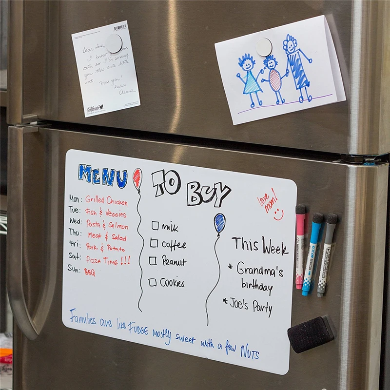 Магнитная доска для сухого стирания на холодильник A3 магнитная доска для записей планировщик на холодильник Органайзер доска для рисования