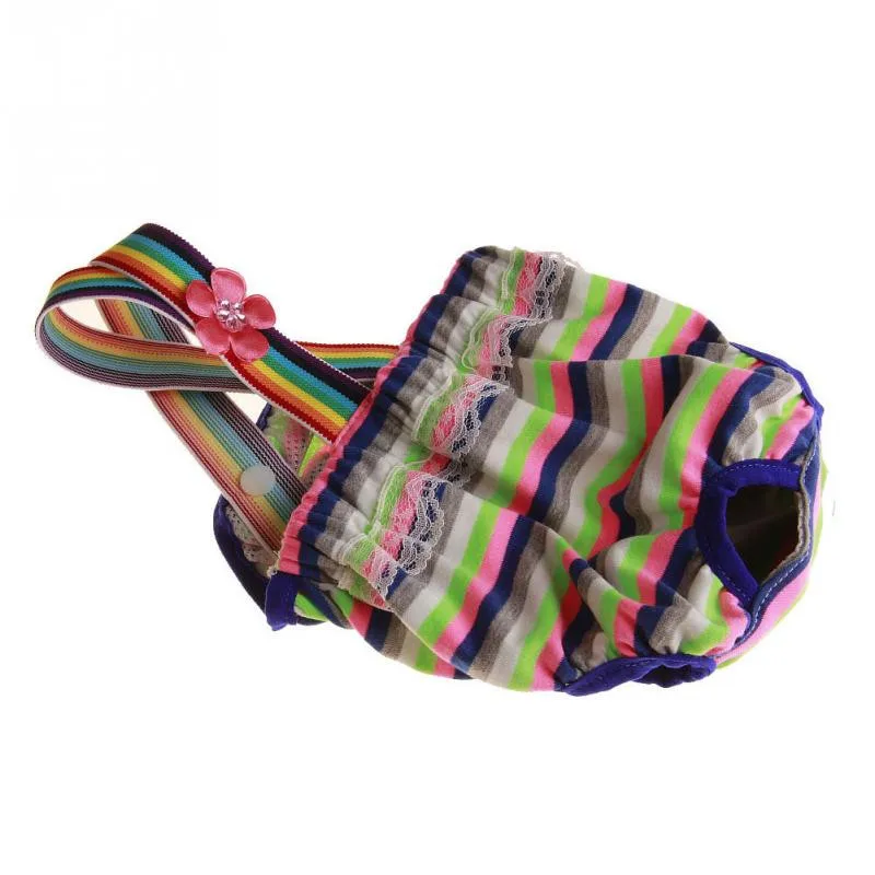 Female-Pet-Dog-Lace-Rainbow-Striped-Shorts-Puppy-Cat-Diaper-Sanitary-Short-Pants-Suspenders-Physiological-Sanitary (2)