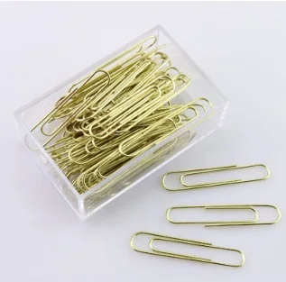 

gold paper clips Rose Gold Paperclip Metal Paper Clips Photo Clip Decorative Gift Stationary Office clip paper clamp
