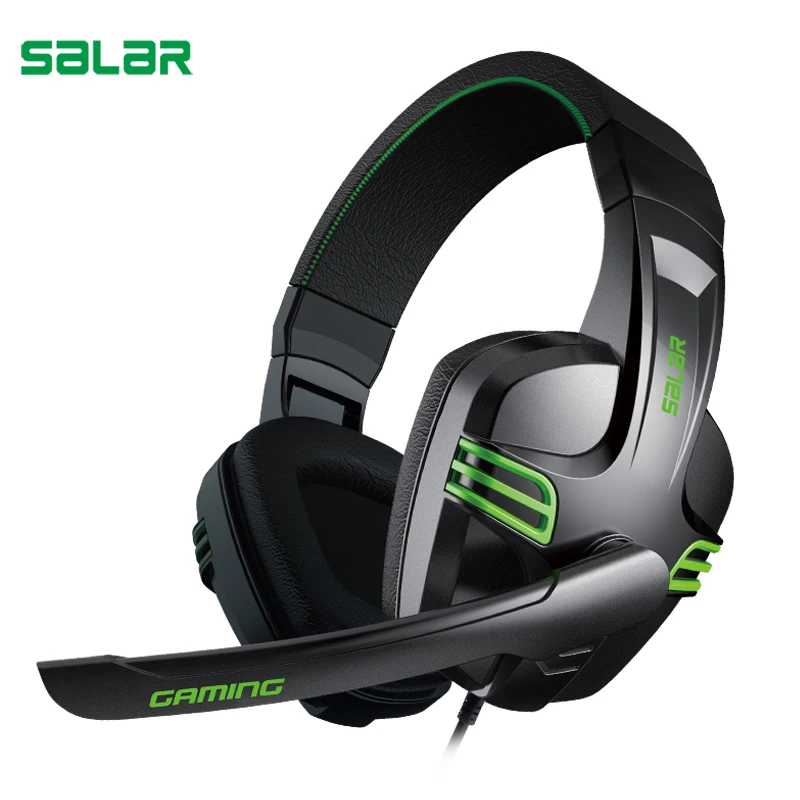Salar KX101 3 5mm Wired Earphone Gaming Headset PC Gamer Stereo Headphone With Microphone For Computer