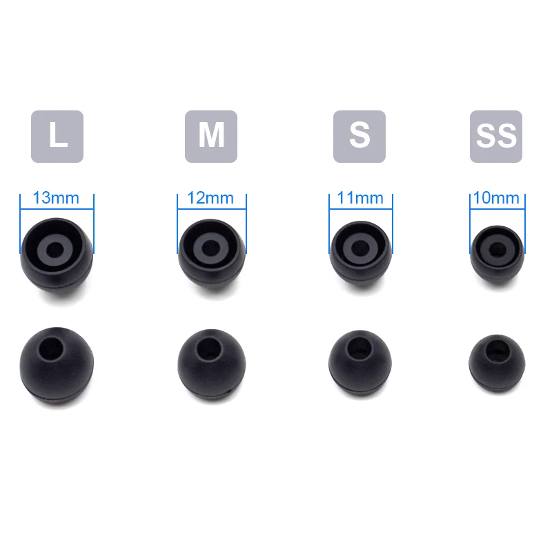 NICEHCK-1set-4pairs-8pcs-L-M-S-SS-In-Ear-Tips-Earbuds-Earphone-Silicone-Eartips-Ear