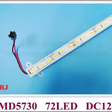 SMD 5730 светодио дный свет бар 5730 светодио дный счетчик свет светодио дный жесткая лента жесткий линейный светильник бар DC12V 100 см 72 светодио дный FedEx