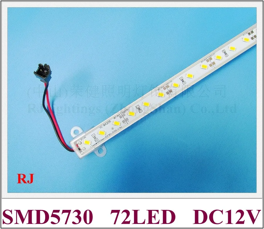 

SMD 5730 LED light bar 5730 LED counter light LED rigid strip hard strip light bar DC12V 100cm 72 led Fedex free shipping