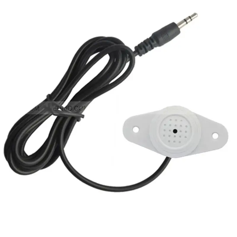  3.5mm Microphone CCTV Security AGC Pick up Audio for Network IP Camera Needs No Power - 32426495425