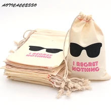 " x 6" Свадебные похмелье комплект сумка вечерние Подарочный мешок для Bachelorette товары для девичника белье хлопок мешки Drawstring 10 шт