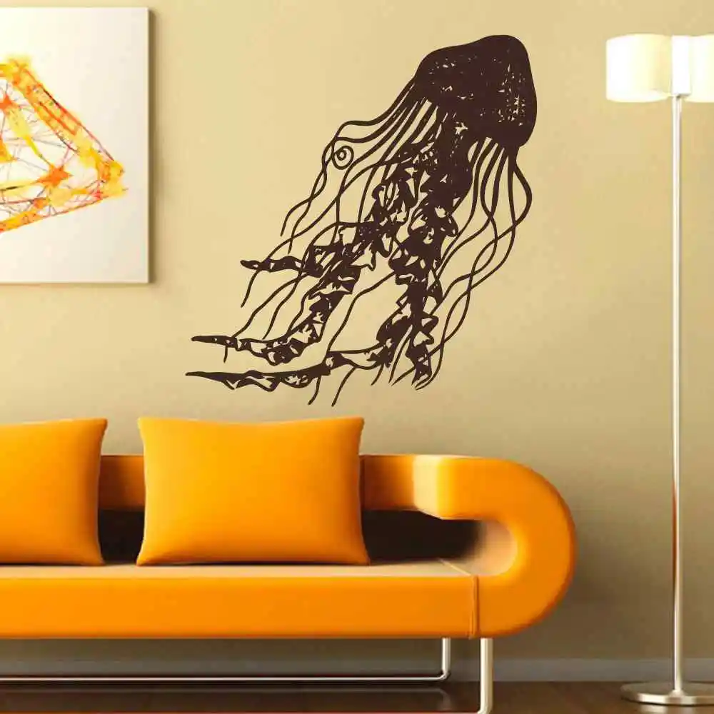 Meduses Sticker Nautique Ocean Mer Plage Theme Sous Marine