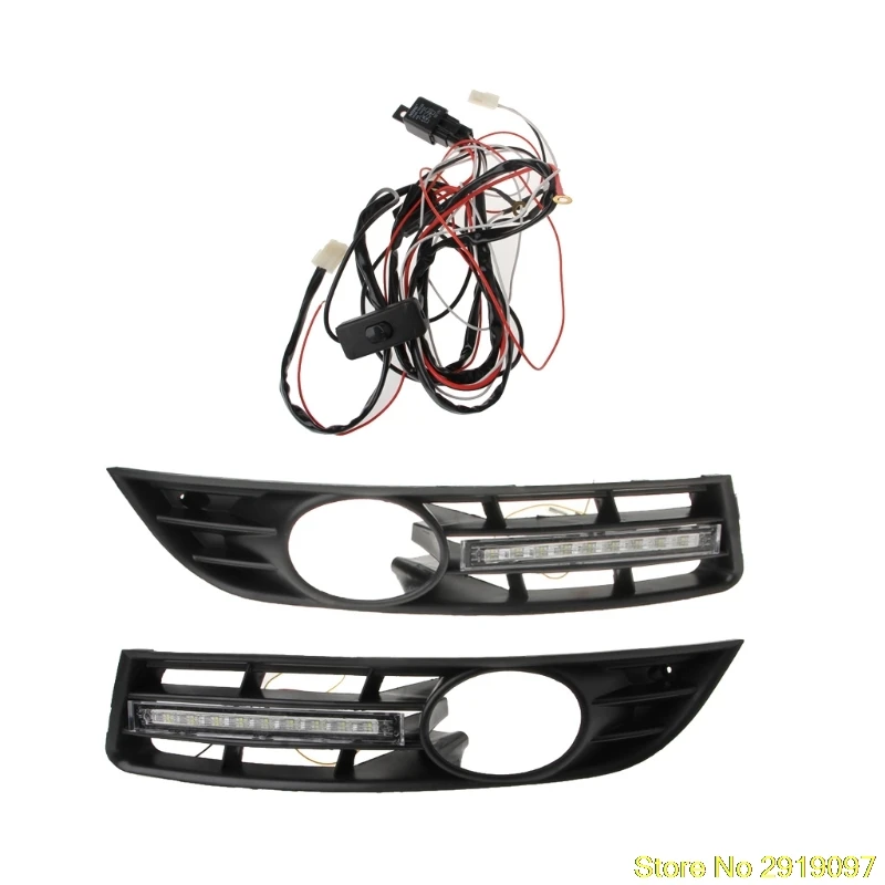 New Arrive LED Daytime Running Lights DRL Fog lamp cover driving lights for Volkswagen Vw Passat B6 Drop Shipping Support New Arrive LED Daytime Running Lights DRL Fog lamp cover driving lights for Volkswagen Vw Passat B6 Drop Shipping Support