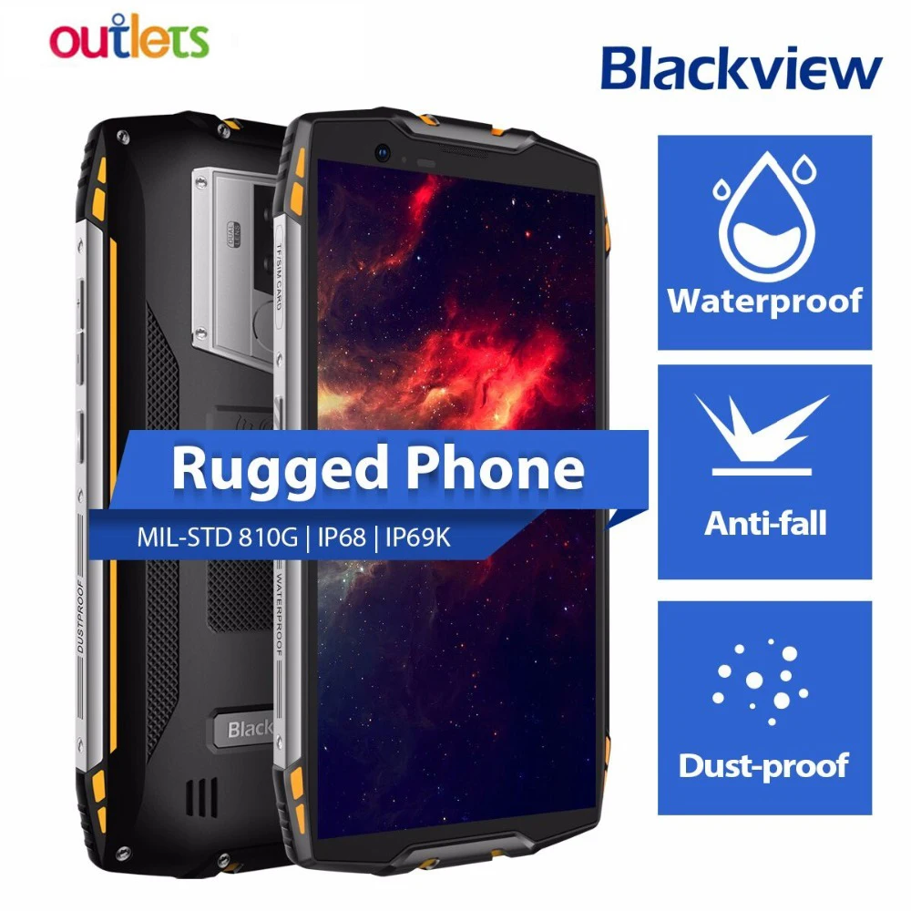 Водонепроницаемый смартфон Blackview BV6800 Pro 4+64 ГБ | Мобильные телефоны и аксессуары