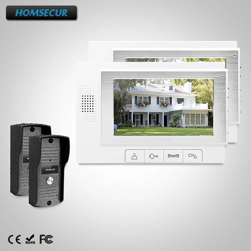

HOMSECUR 7" Wired Hands-free Video&Audio Home Intercom Electric Lock Supported TC031 + TM702-W
