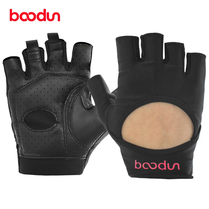 BOODUN GYM Body Building Gloves Stretch Lycra Training Fitness Sports Dumbbell Exercise Yoga Slip Gloves Half Finger Breathable