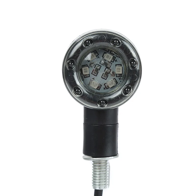 

2pcs Universal Motorcycle Turn Signal Light Indicator Lamp Red + Amber LED color Brake Stop Light