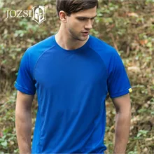 Летние мужские s Открытый сращивание быстро сохнет хит короткий рукав мужская футболка с круглым вырезом дышащая поглощает пот Беговая футболка
