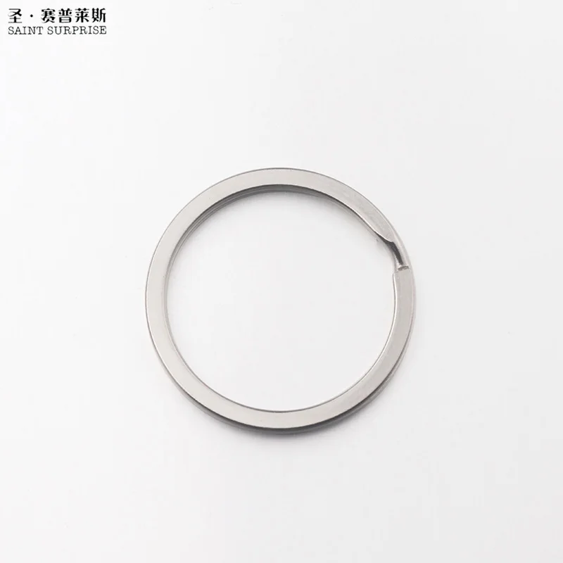 

50pcs 30mm Flat Iron Nickel Plated Split Key Rings keyring for Keychain Making For DIY Accessories Wholesale