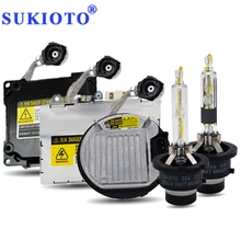 SUKIOTO HID Xenon Headlight Kit 55W xenon d2s 5500K D4S D2R D4R Ballast xenon Conversion Kit d2s Super Vision +60% hid headlamp цена SUKIOTO HID Xenon Headlight Kit 55W xenon d2s 5500K D4S D2R D4R Ballast xenon Conversion Kit d2s Super Vision +60% hid headlamp цены онлайн