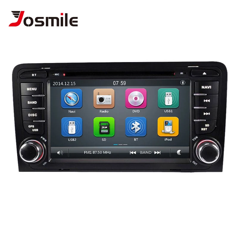 Best 2 Din Car Multimedia Player AutoRadio For Audi A3 8P S3 RS3 Sportback 2003 2004 2005 2006 2007 2008 2009 2010 2011DVD Navigation 0