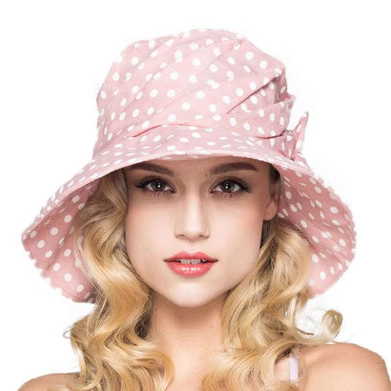 FS أزياء الصيف واسعة حافة غلاف دلو قطن للنساء البولكا نقطة طوي قبعات للحماية من الشمس عارضة سيدة مرن الأشعة فوق البنفسجية الشاطئ أقنعة كاب FS أزياء الصيف واسعة حافة غلاف دلو قطن للنساء البولكا نقطة طوي قبعات للحماية من الشمس عارضة سيدة مرن الأشعة فوق البنفسجية الشاطئ أقنعة كاب