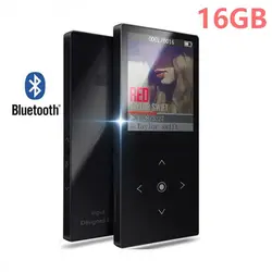 Bluetooth Колонка HiFi MP3 Плеер 1,8 дюйма Сенсорный экран ультра тонкий Цвет Экран портативный плеер с радио FM Металл touch ключ