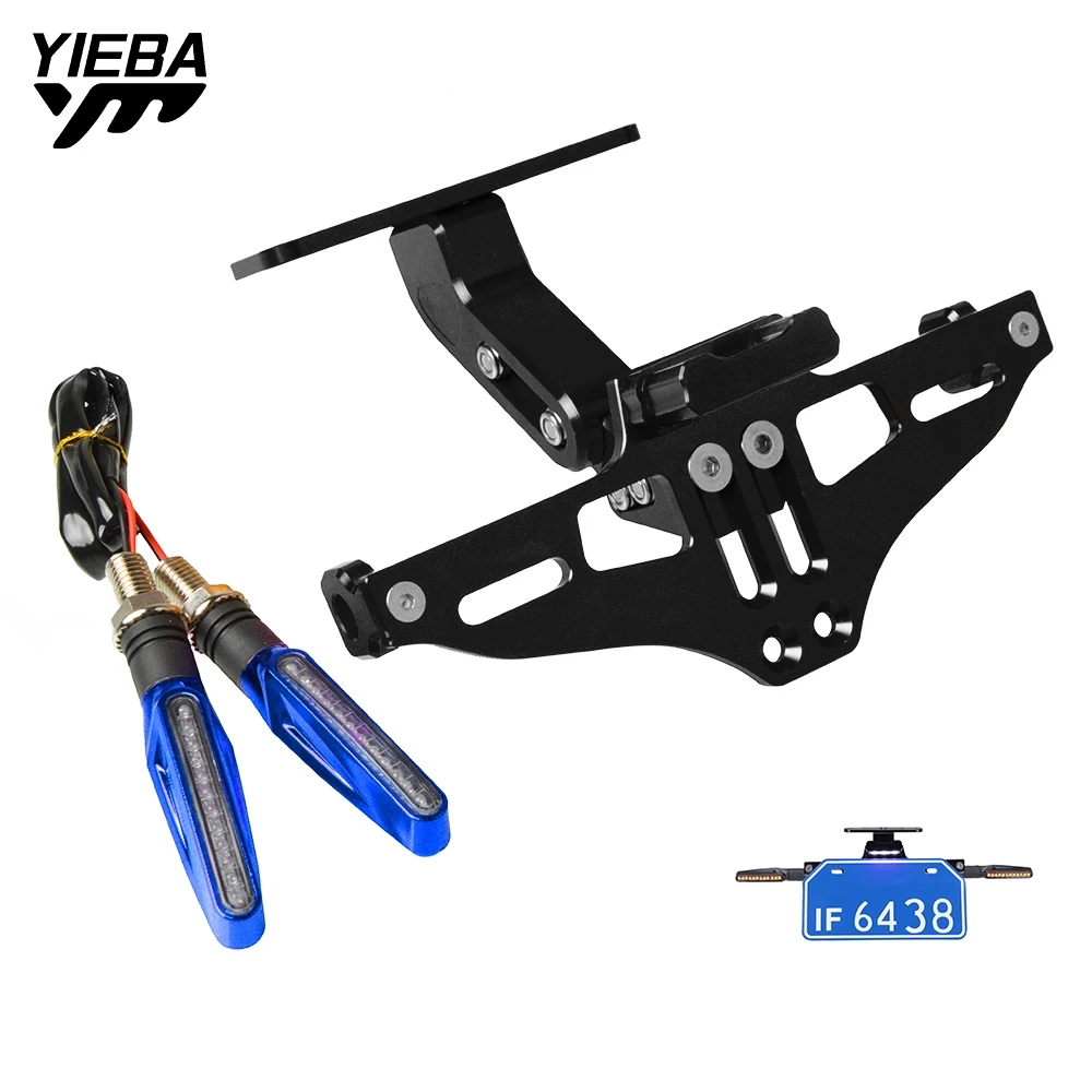 

FOR BMW F650GS F700GS HONDA CBR650R CB650R CBR650F CB650F Universal Motorcycle License Plate Holder Bracket Adjustable Fender