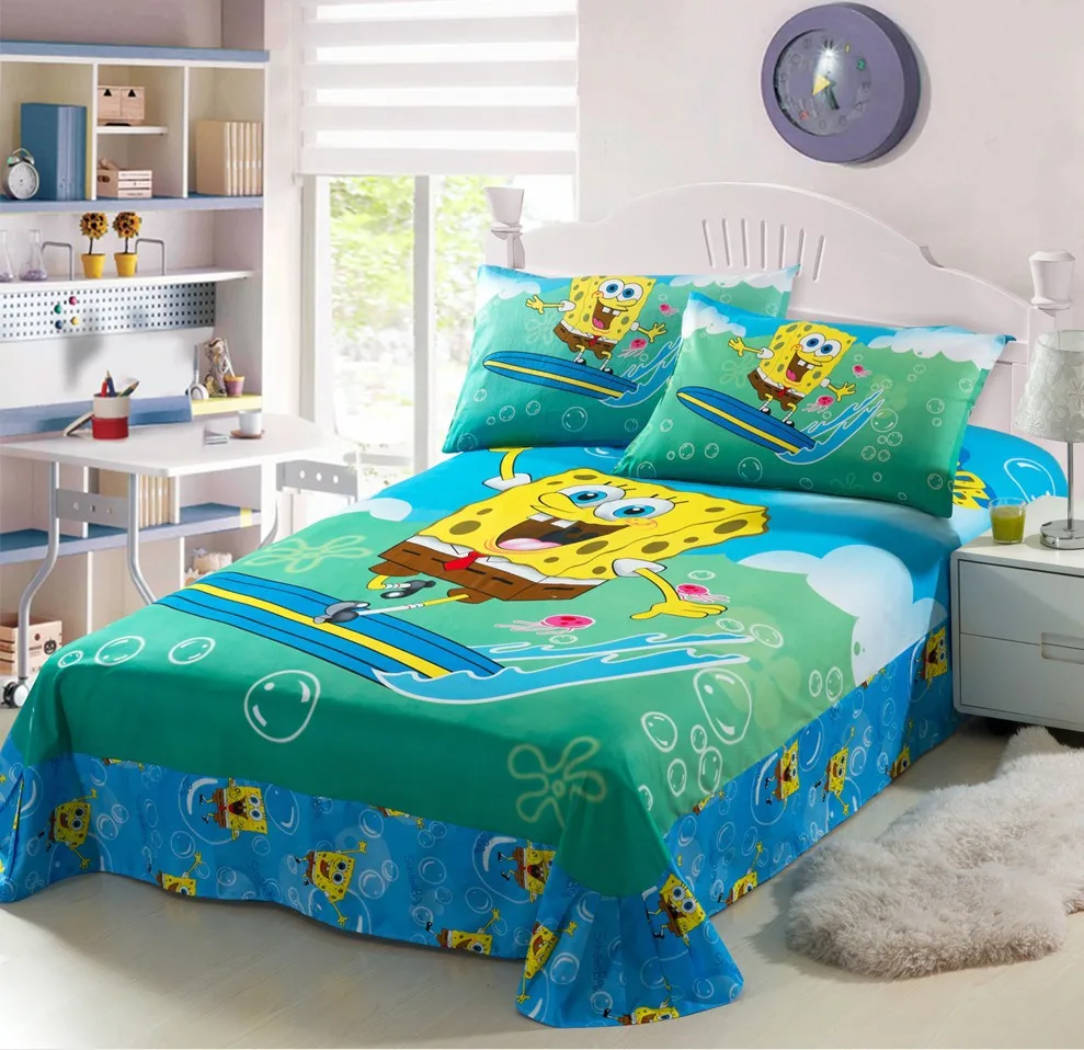 Spongebob Squarepants Green Prints Twin Full Single Size Doona Bed Spongebob Squarepants Green Prints Twin Full Single Size Doona Bed Cover Bedding Set Linens Sets Duvet Covers Bedspreads In From Home