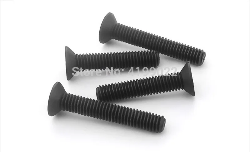 Black nylon Flat screws -002