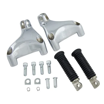 

H2CNC Rear Passenger Foot Pegs Rests Footrests Pedals Mounting Kit For Harley SuperLow Sportster Seventy Two Iron Forty Eight
