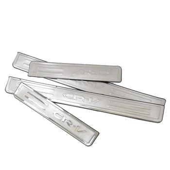 

For Honda CRV CR-V 2012-2015 Door Sill Scuff Plate Stainless Steel Inside Pedal Trim Cover Pads threshold