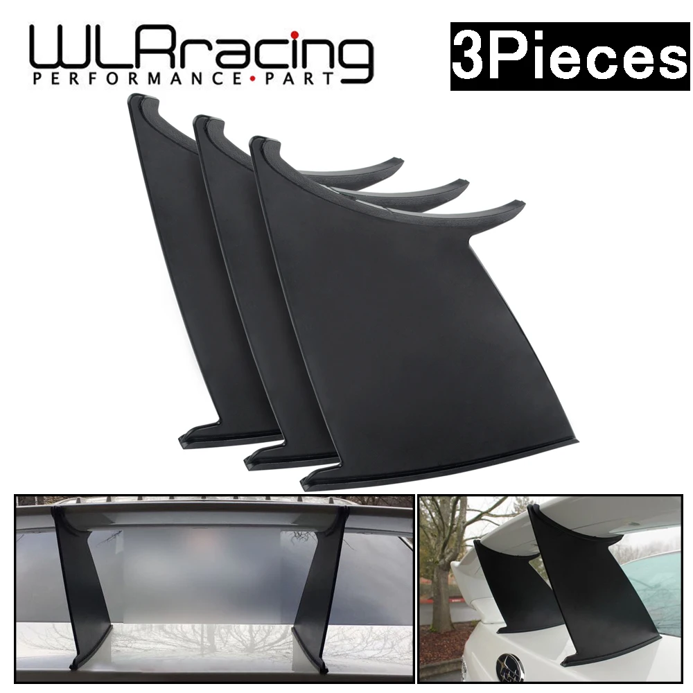 

WLR - 3 Pieces Spoiler Wing Stabilizer For subaru STI Sedan 2011-14 Spoiler Wing Stiffi Support Rally Set of 3 WLR-WSS03-3