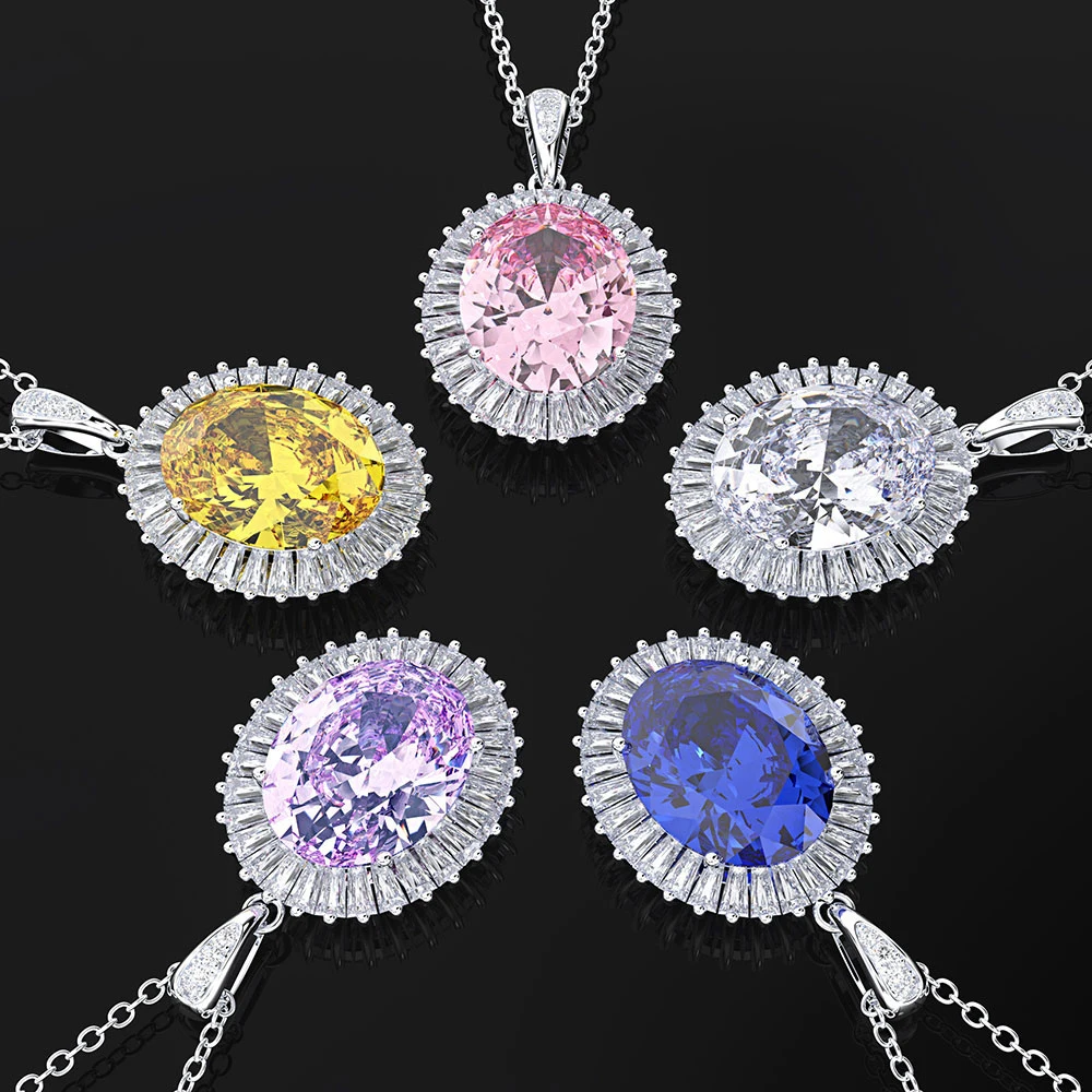 PANSYSEN 11x14 мм Натуральный топаз 925 пробы серебряные ожерелья для женщин вечерние ювелирные изделия подарок мода камень ожерелье