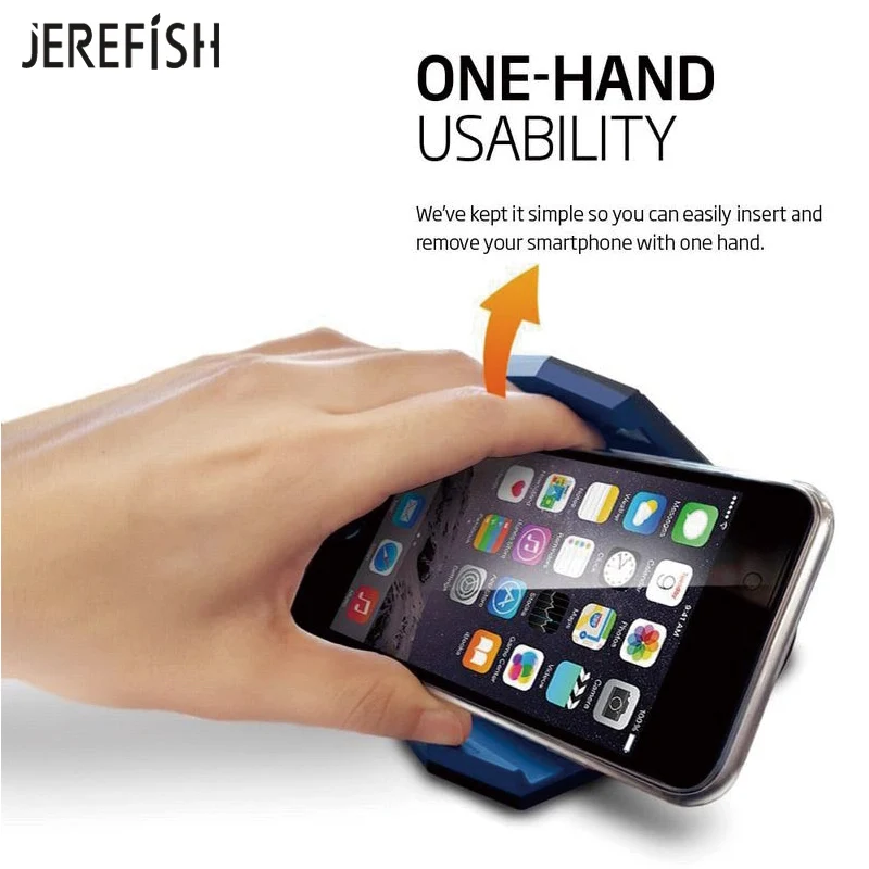 Jerefish Универсальный автомобильный держатель телефона стенд Регулируемый