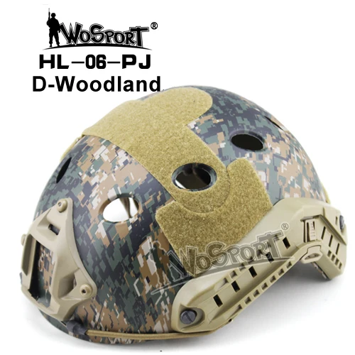 HL-06-PJ-DW WoSporT военный Быстрый Шлем полупокрытый Регулируемый страйкбол Пейнтбольный Варгейм охотничий как в CS открытый Тактический материал шлем - Цвет: HL-06-PJ-DW