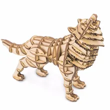 Robotime DIY 3D Wooden Animal&Building Puzzle Game Assembly Toy Gift for Children Kids Adult Model Building Kits Hobbies TG207