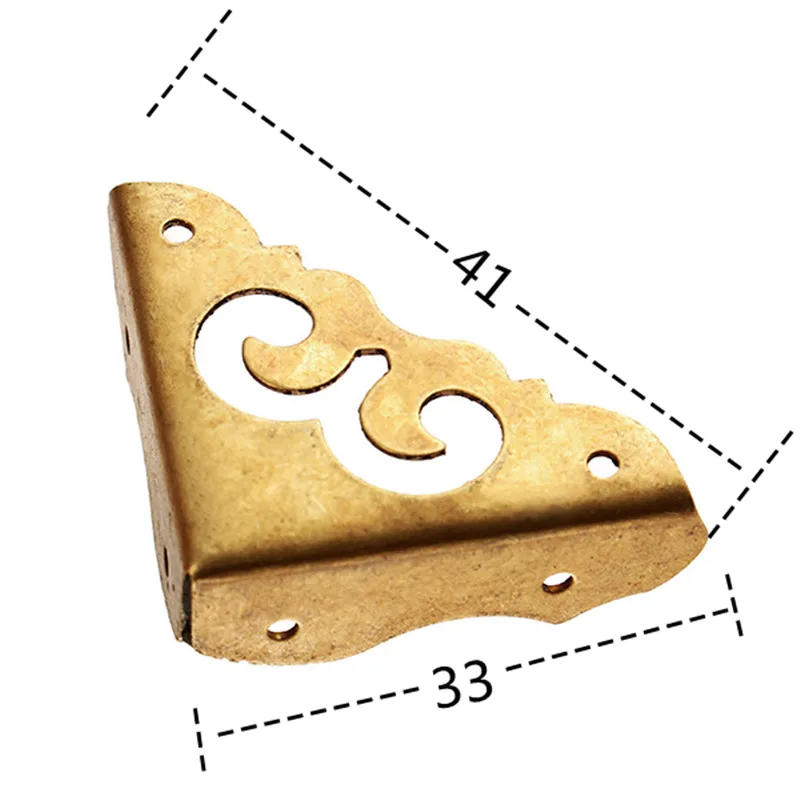 4pcs Antique Jewelry Box Corner Foot Wooden Case Corner Protector Metal Crafts Home Decorative Furniture Hardware Bracket 4pcs Antique Jewelry Box Corner Foot Wooden Case Corner Protector Metal Crafts Home Decorative Furniture Hardware Bracket