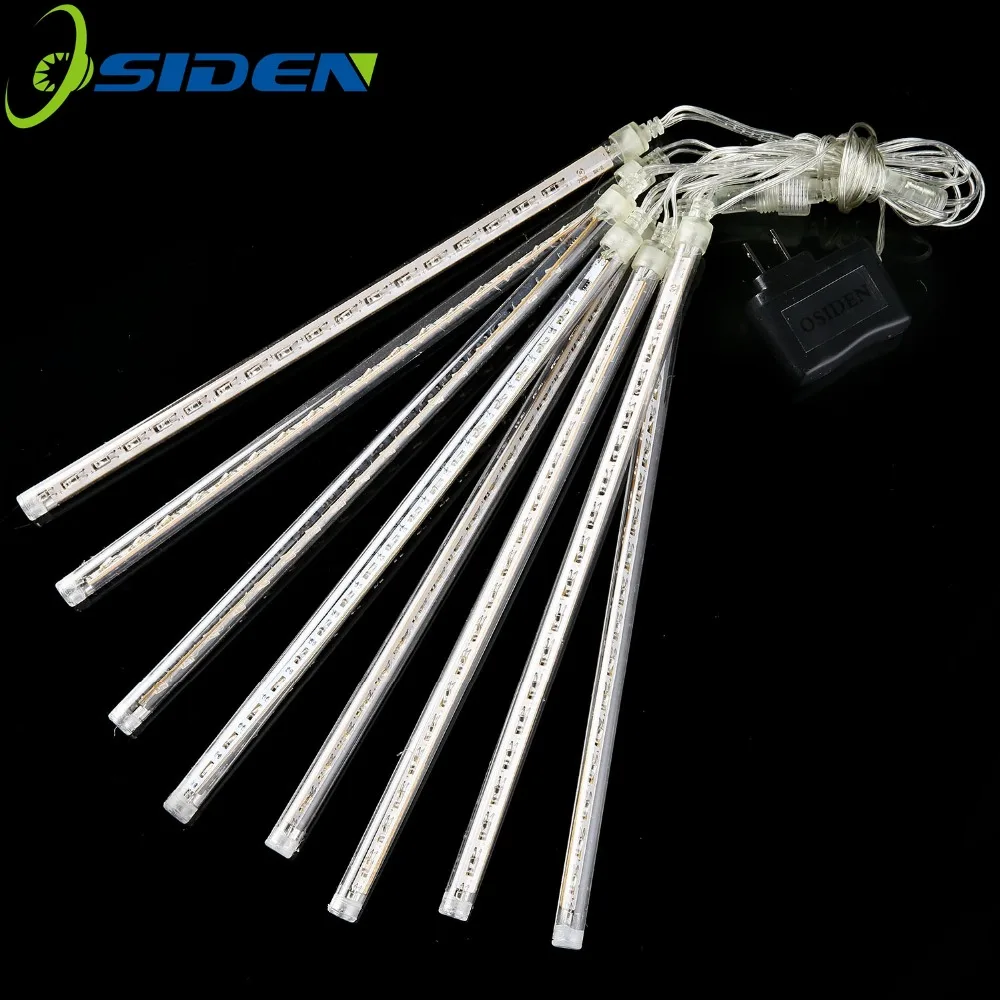 

OSIDEN LED Christmas Lights LED Meteor Shower Rain 20CM 30CM 50cm 8Tube/set Wedding Garden Decoration String Light 110V/220V