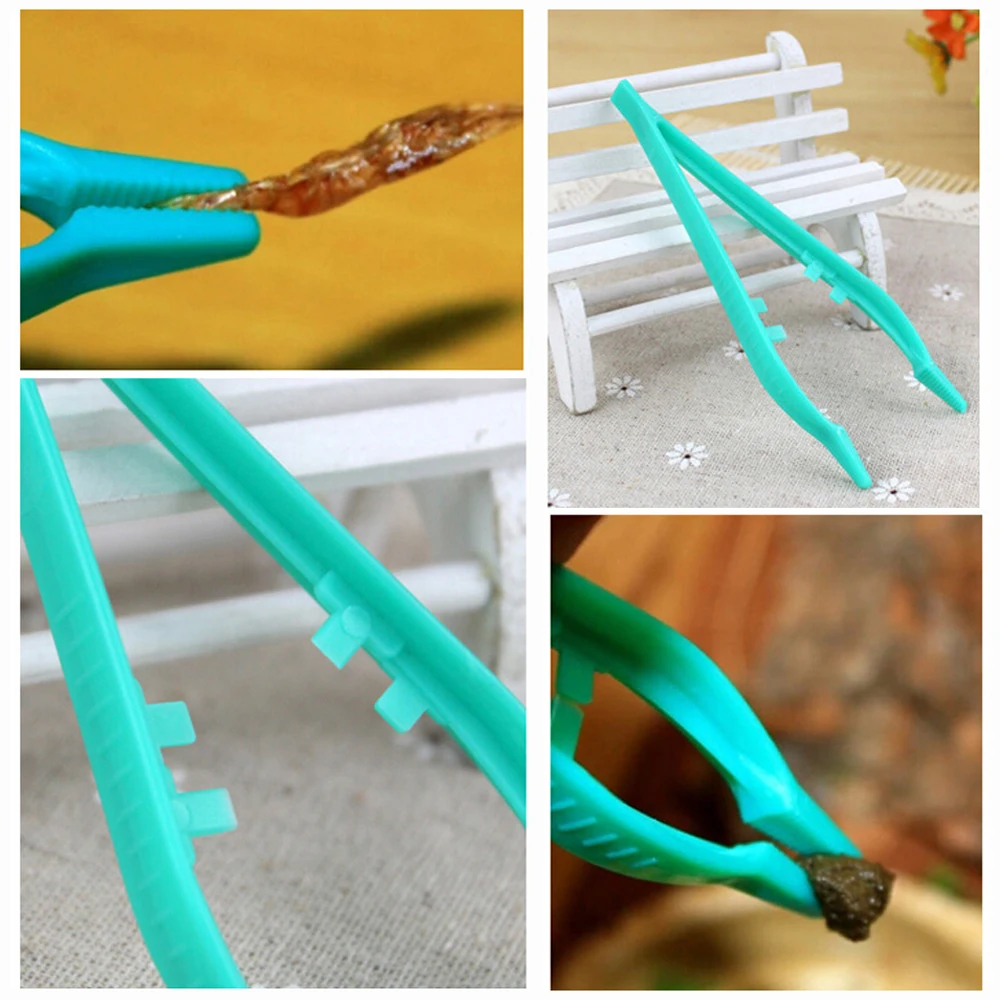 

Reptiles Feeder Tweezer Plastic Terrarium Clamp Feeding Tongs Tool Skid Bottle Clips Turtle Nippers Anti-slip Sterilized Forceps