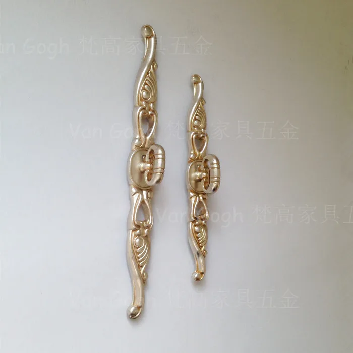 

European cabinet handle door antique silver retro wardrobe pastoral simplicity