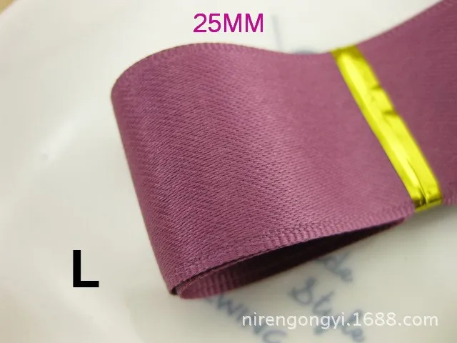 New 25mm Matte Riband Double Face satin ribbons DIY hair accessories bowknot materials Polyester Ribbons 5Mlot_24