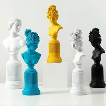 Goddess Statue Venus Head Resin Sculpture Portraits Roman Mythology Resin Figure Art Craft Continental Home Decoration 05589 retro angel dolls bust figure cupid statue roman mythology gypsum resin craftwork desktop home decorations l2196