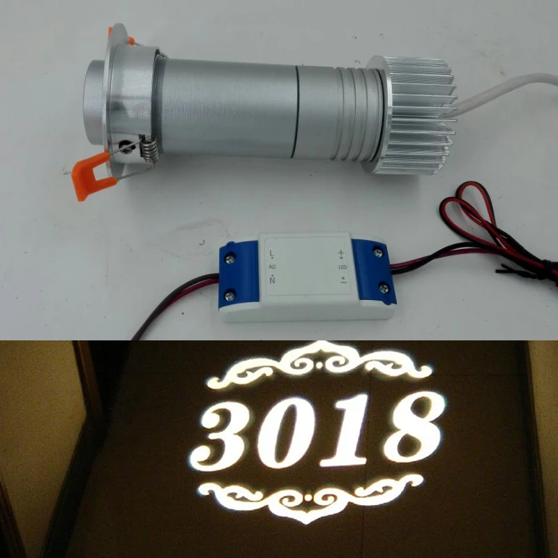 Us 746 0 Cheap Logo Projector 10w Led Ceiling Mounted Gobo Projection Projecteur Logo Lighting Advertising Custom Advertising Projector In
