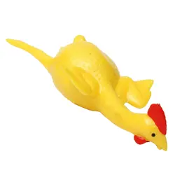 Оптовая продажа! резиновая яйценоскость сорвал лысый курица стресс помощи Squeeze мяч Игрушка Избавления желтый