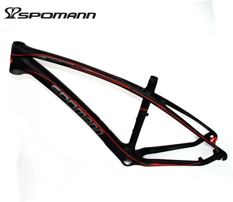 Discount Newest SPOMANN 27.5*15.5/17.5/19.5" inch Mountain bicycle matte UD full carbon fibre bike carbon frame 27.5er MTB parts headsets 1