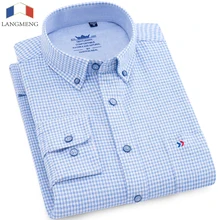 Хлопок Мужская Фланелевая рубашка в клетку Весна Осень Повседневная рубашка с длинным рукавом Высококачественная брендовая мужская одежда размера плюс 5XL